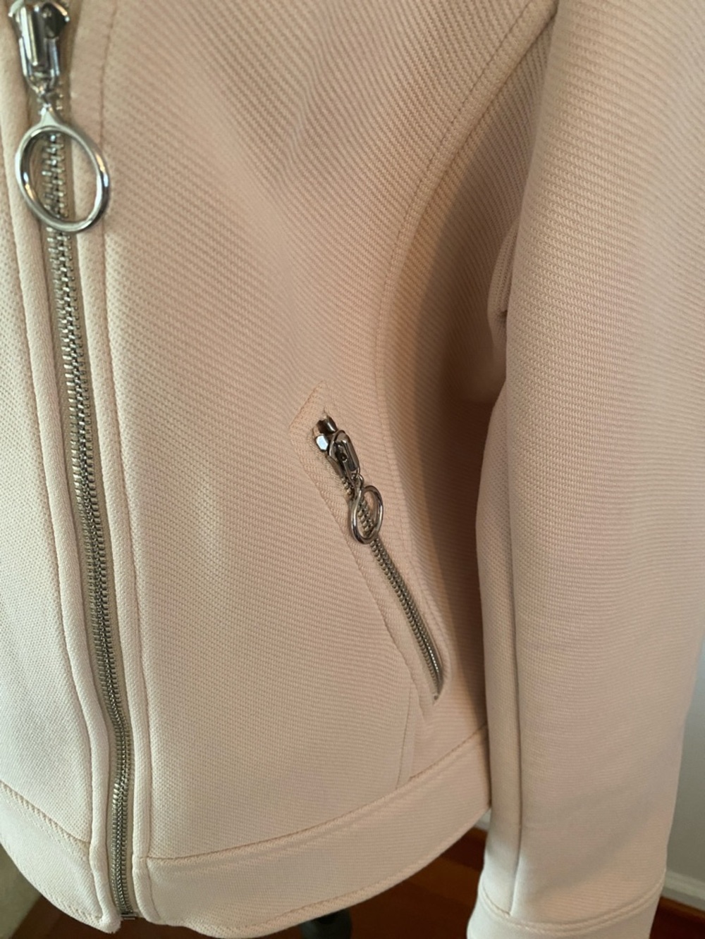 Ann Taylor moto cropped jacket size 14 - Picture 3 of 11